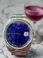 Load image into Gallery viewer, Purple Dial Silver Bracelet Watch
