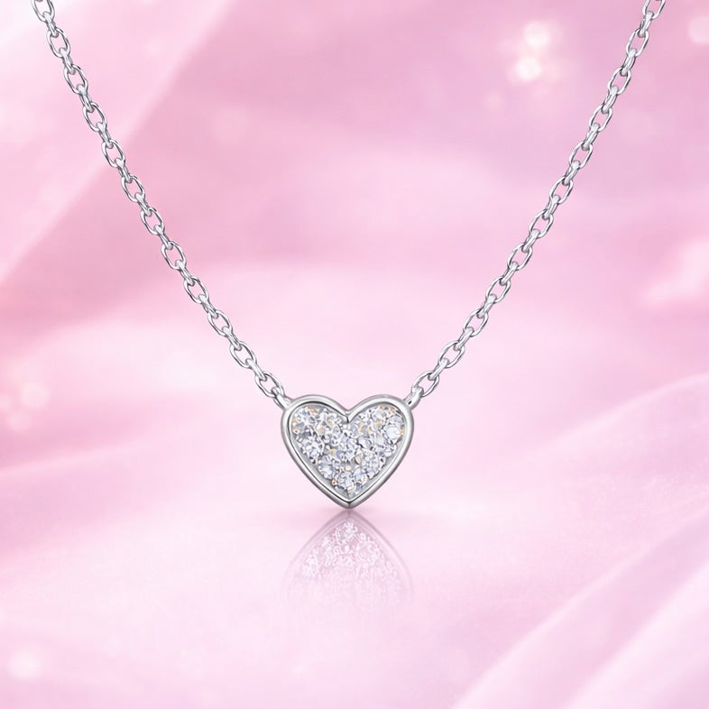 Whisper Heart Diamond Necklace