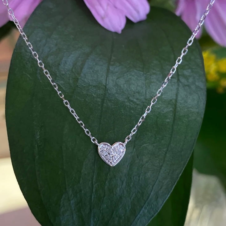 Whisper Heart Diamond Necklace