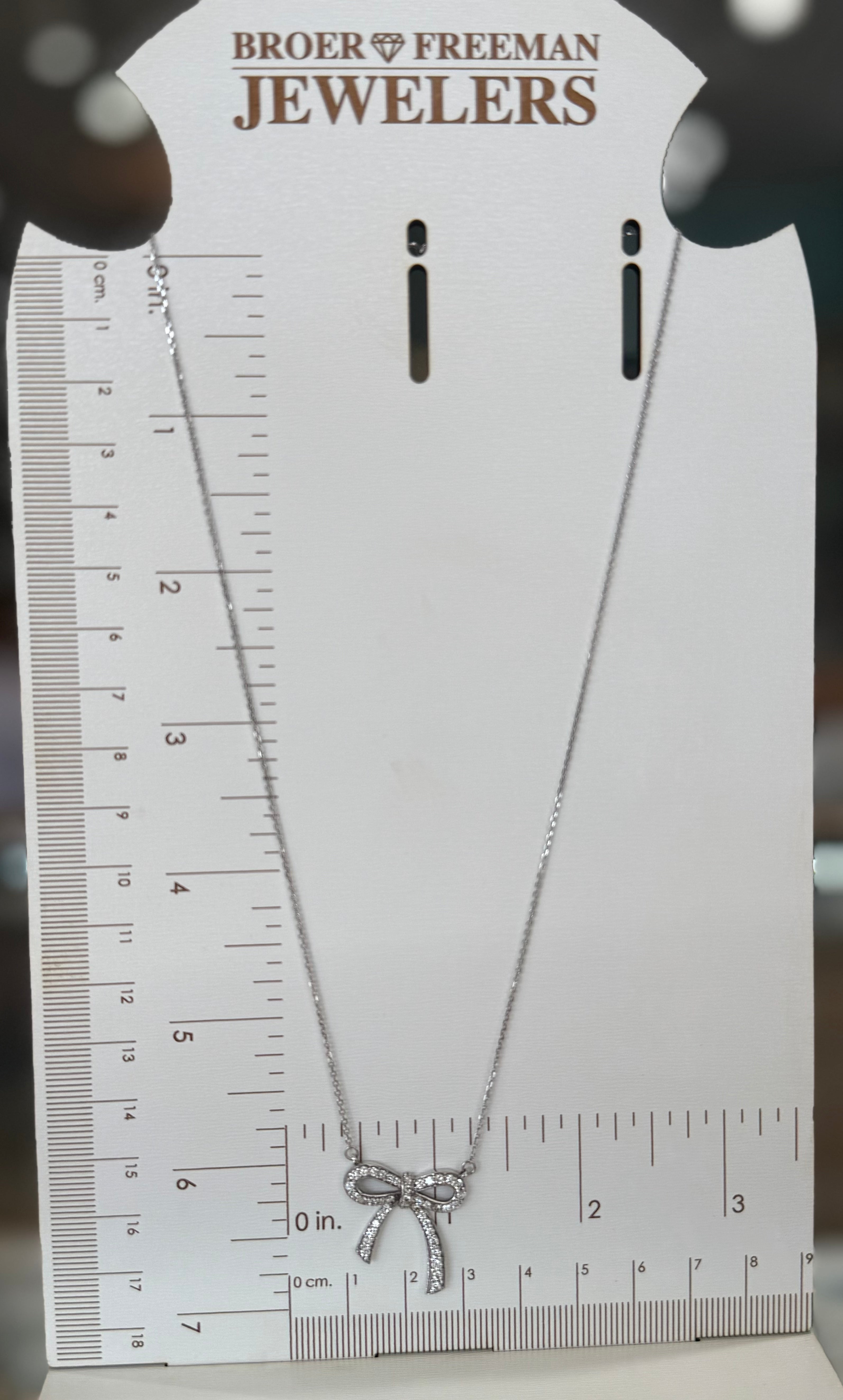 Luxe Ribbon Diamond Necklace