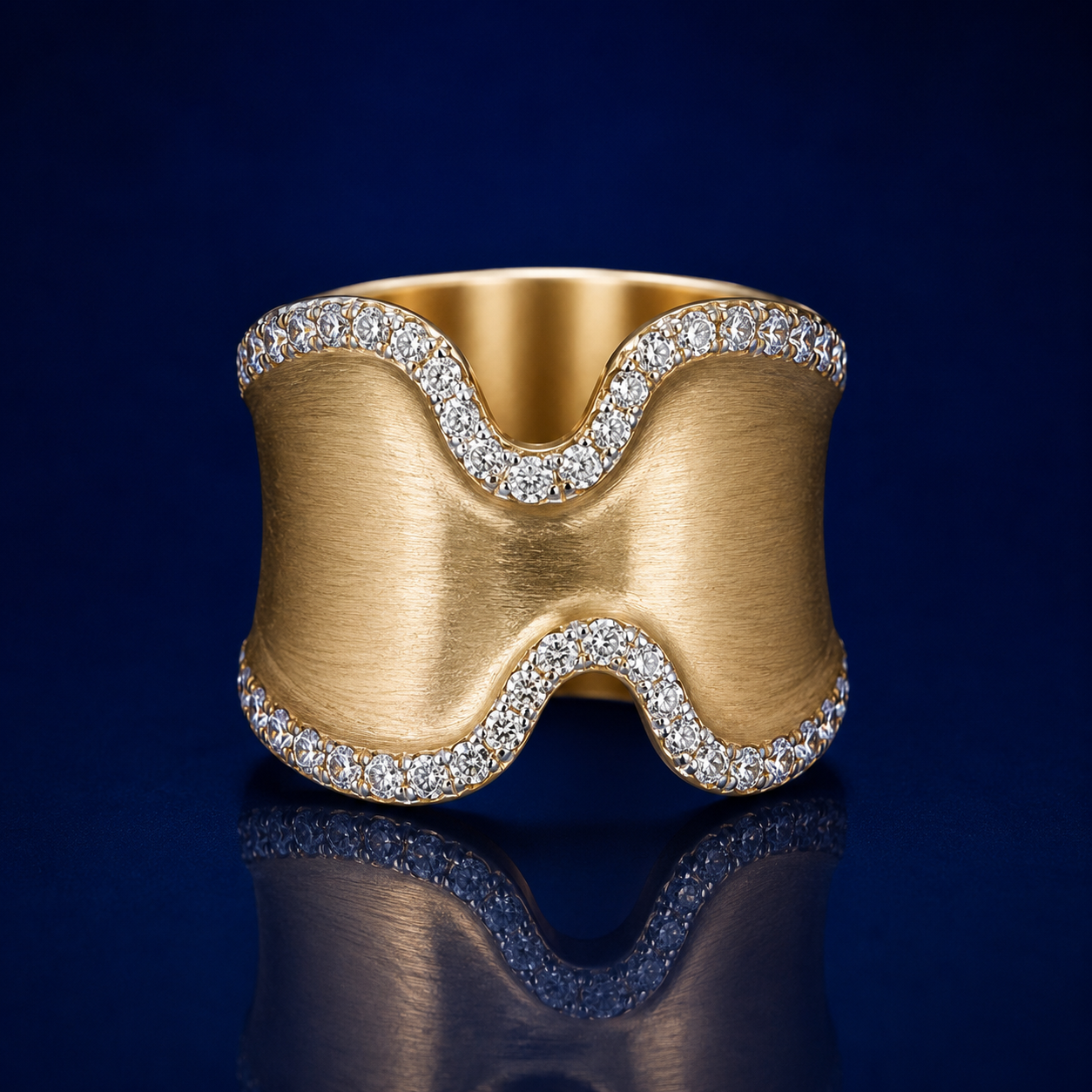 Golden Tide Diamond Band