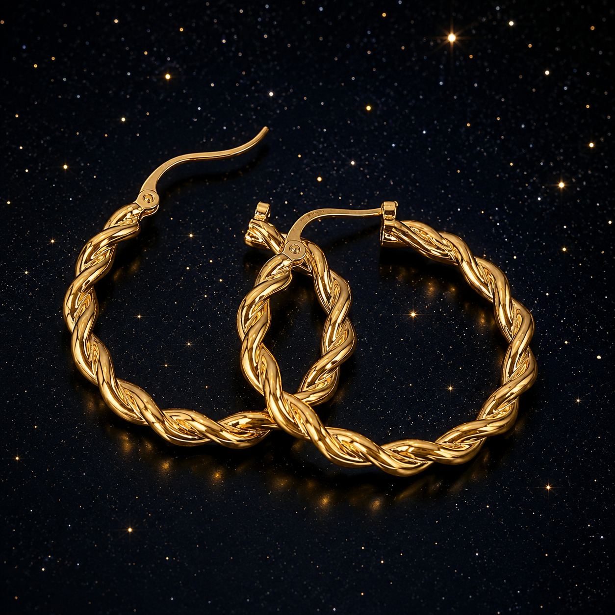 Aurora Twist Hoops