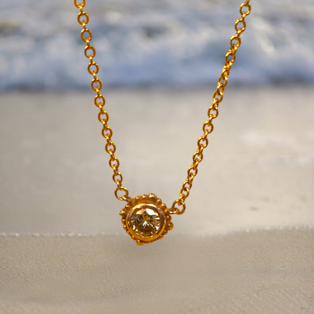 Rose Gold 0.29 ct. Diamond Drop Necklace