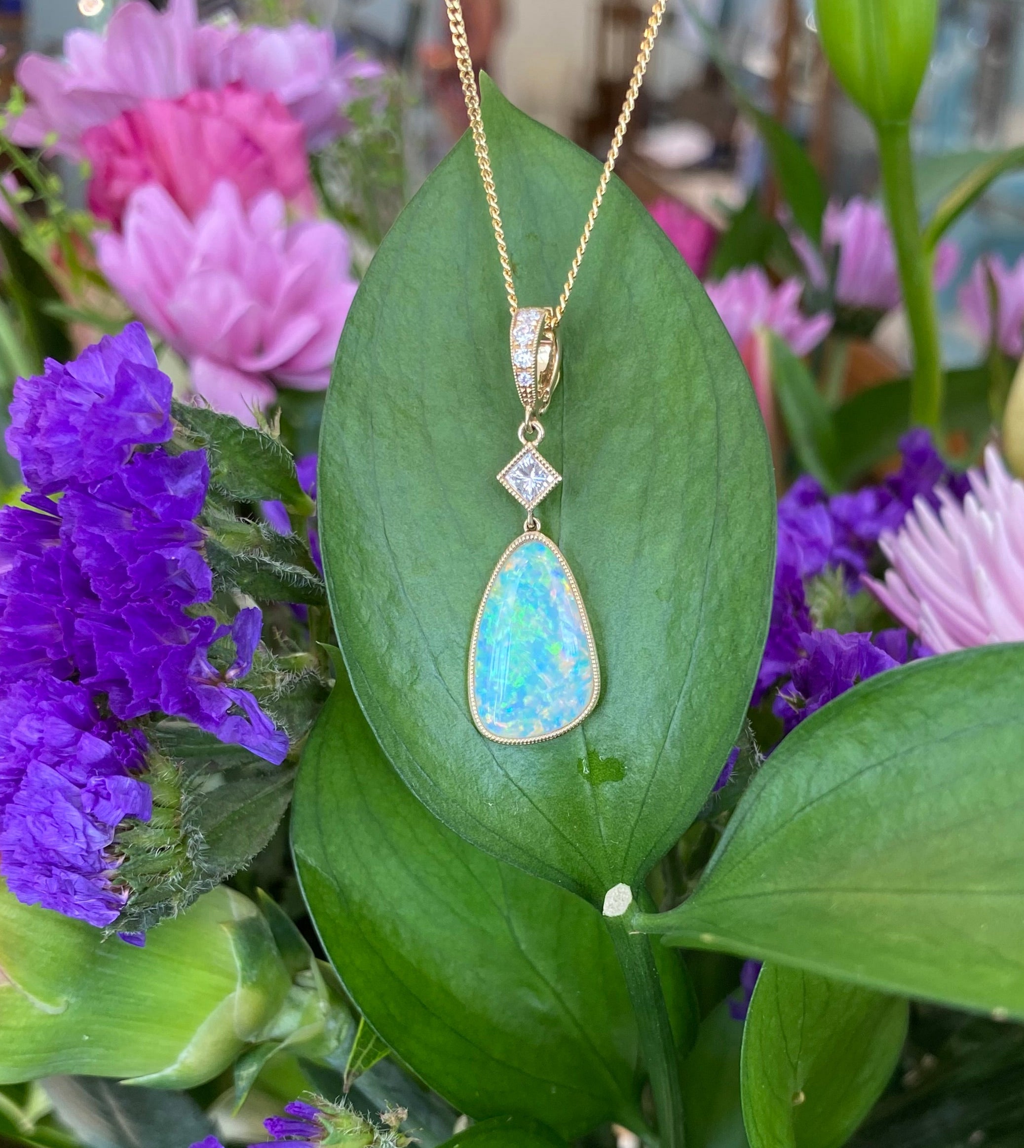 The Aurora Opal Necklace