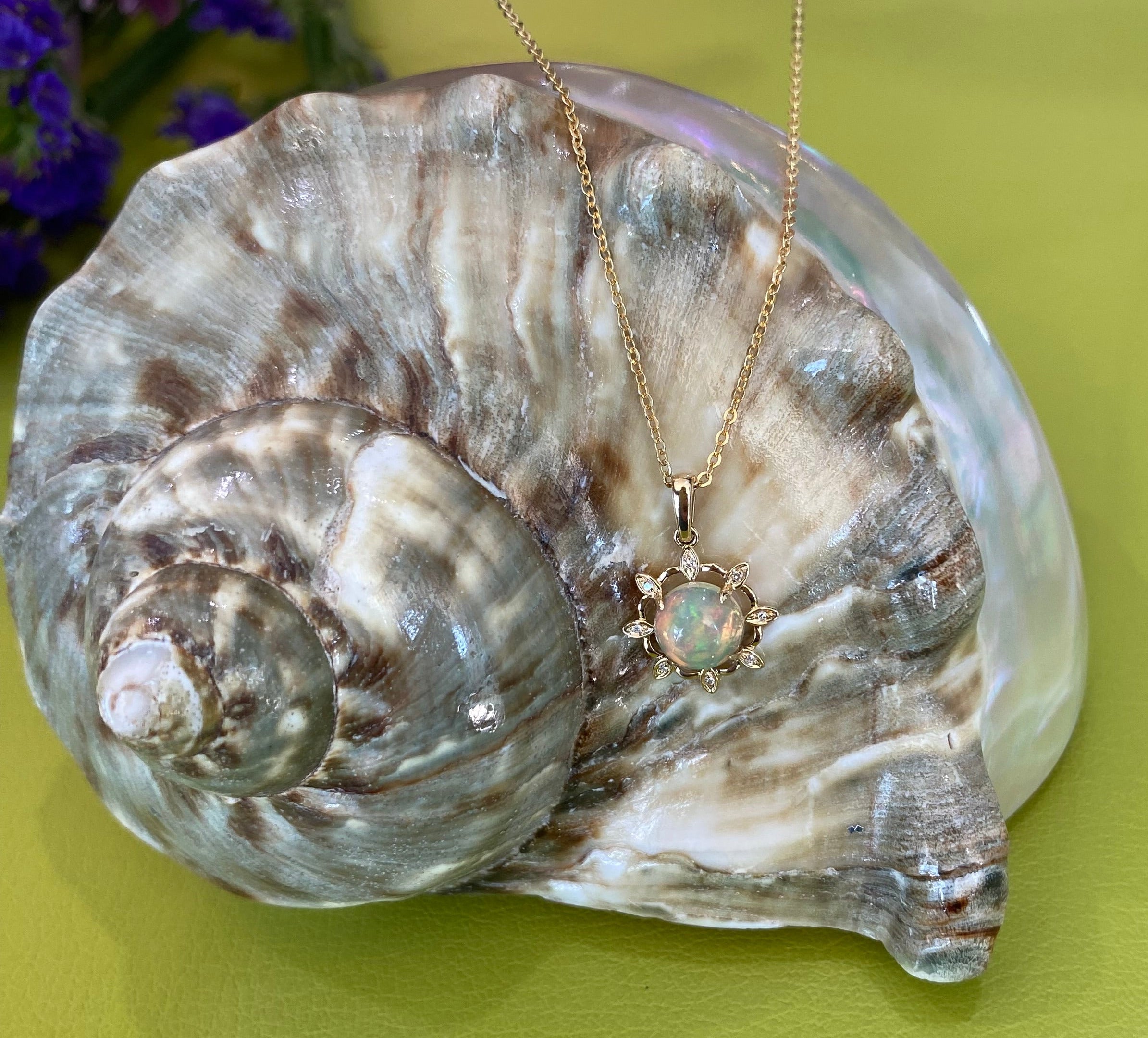 The Opal Solar Bloom Necklace