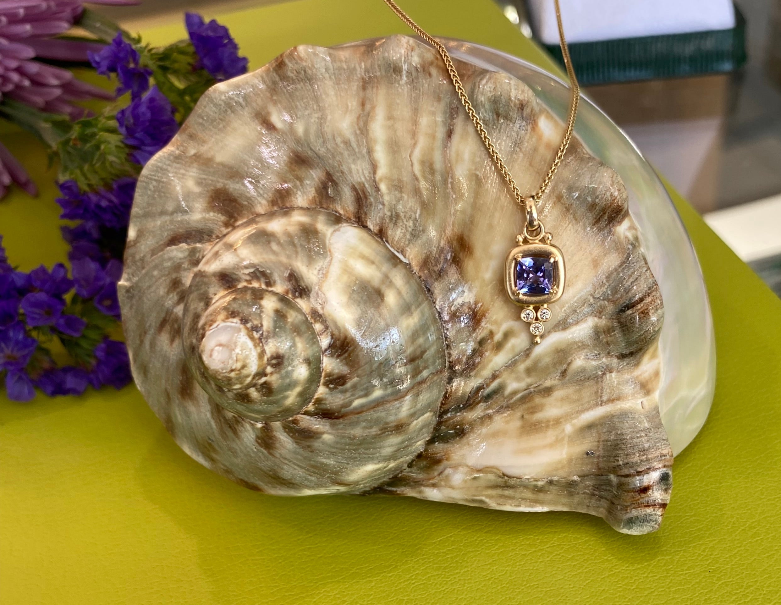 The Tranquil Tanzanite and Diamond Necklace