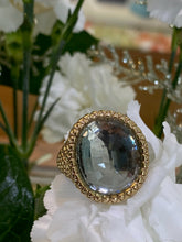 Load image into Gallery viewer, Yellow Gold Green Amethyst Disco Ball Ring
