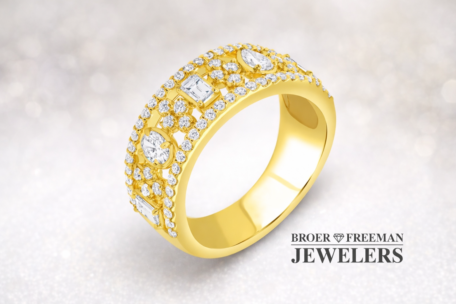 The Golden Mosaic Diamond Band