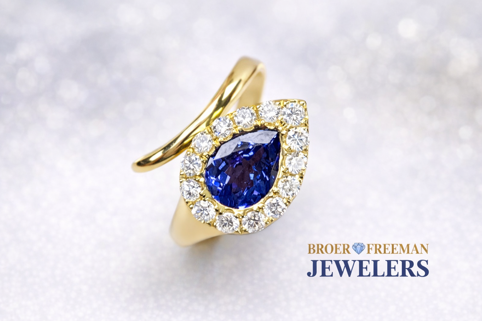 Tanzanite and Diamond Temptation Serpent Ring