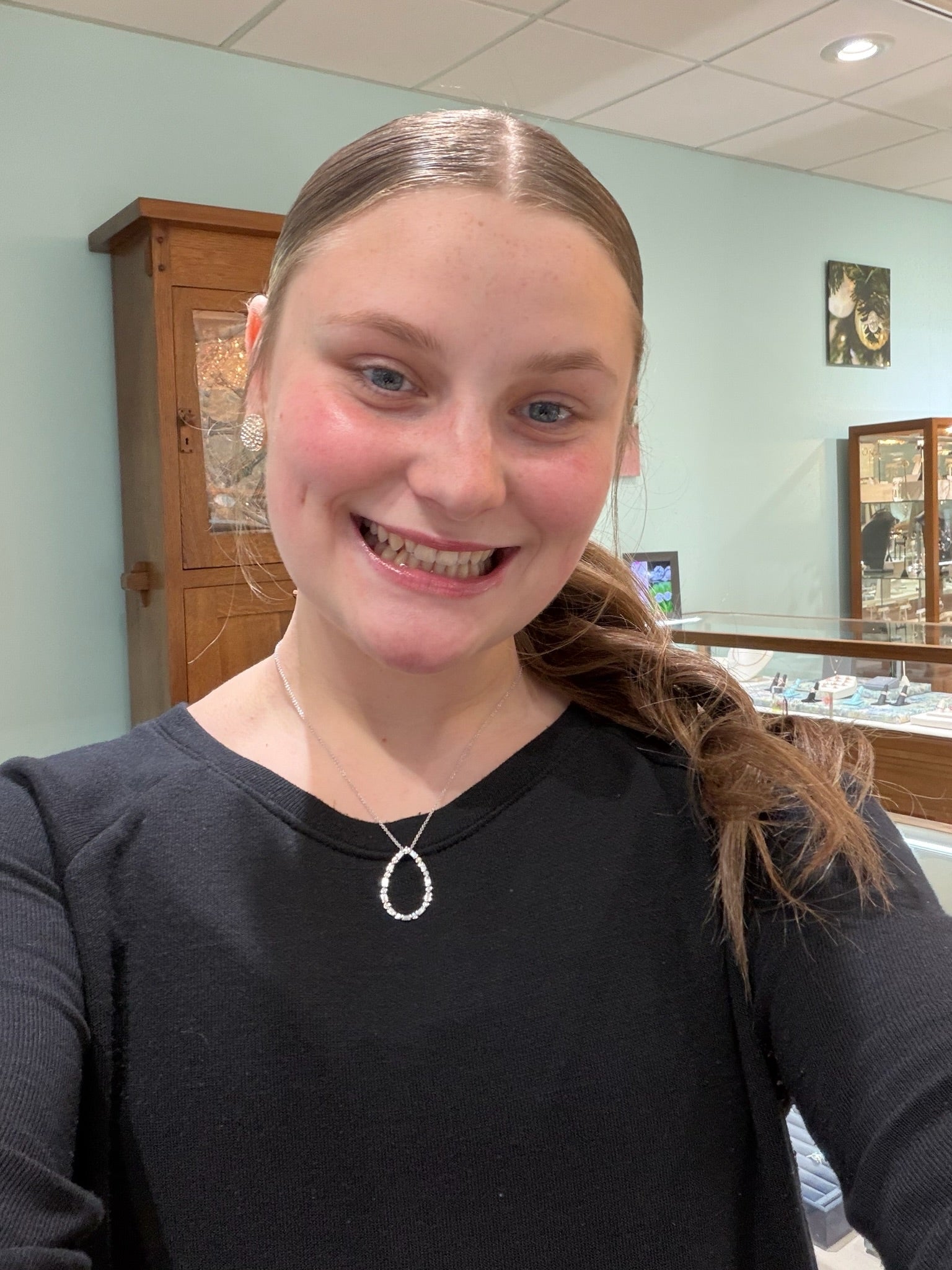 The Prism Teardrop Diamond Necklace