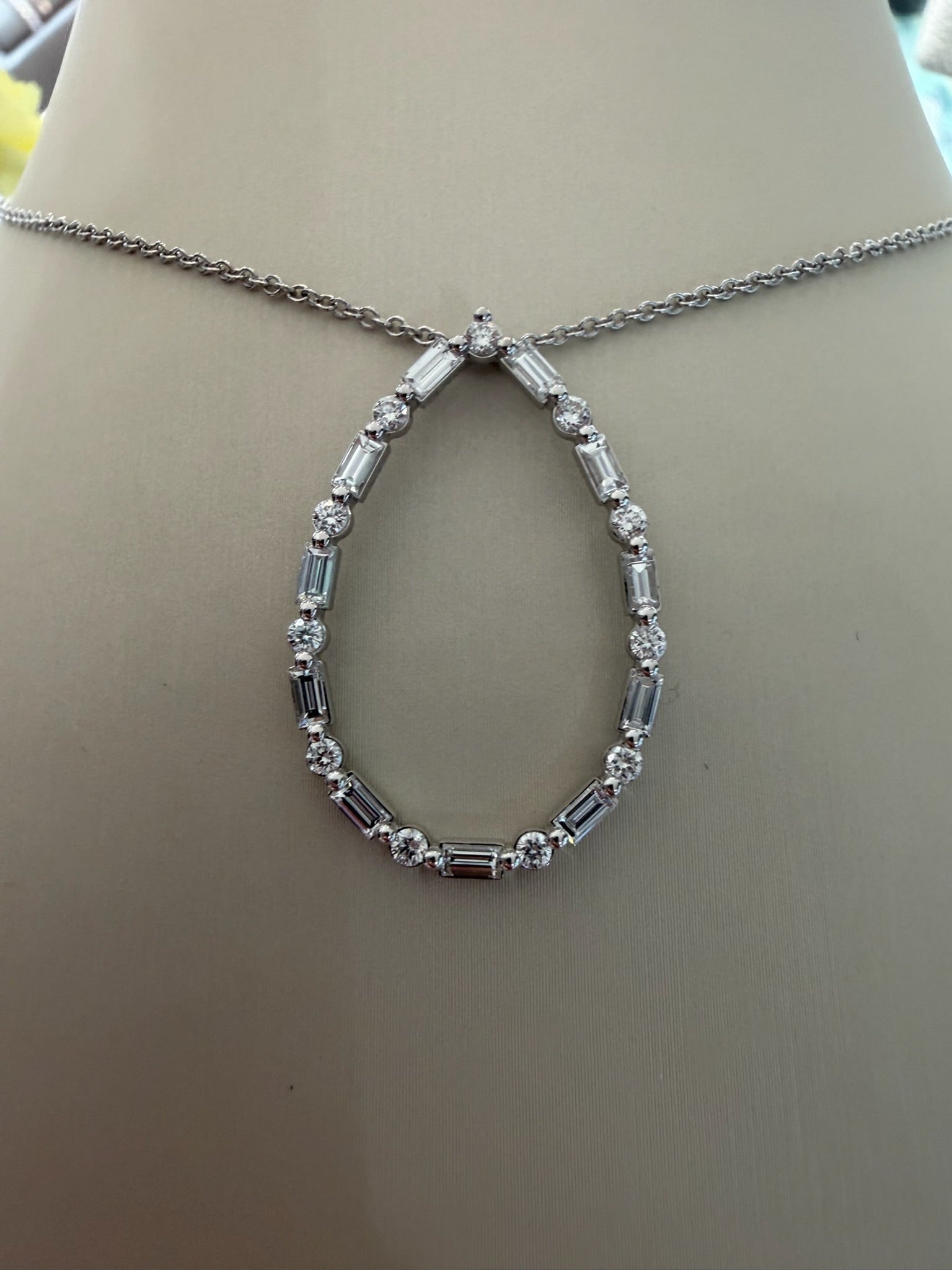 The Prism Teardrop Diamond Necklace