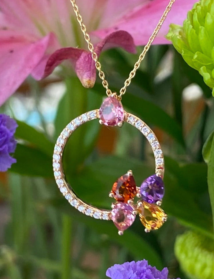 The Sunset Circle Necklace