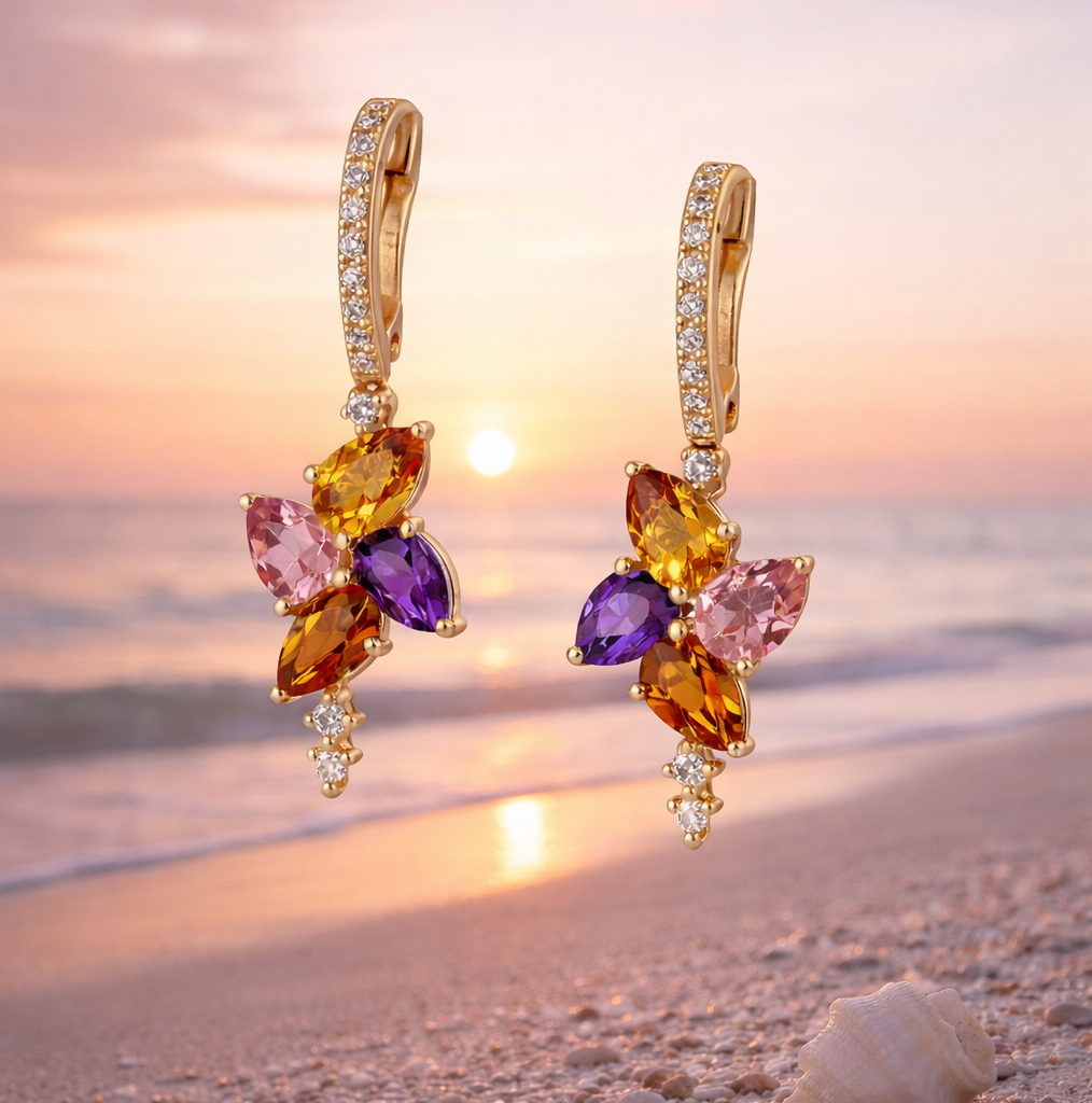 The Sunset Drop Earrings