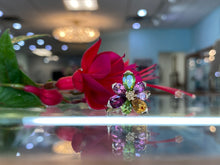 Load image into Gallery viewer, Gemstone Flower Burst Ring
