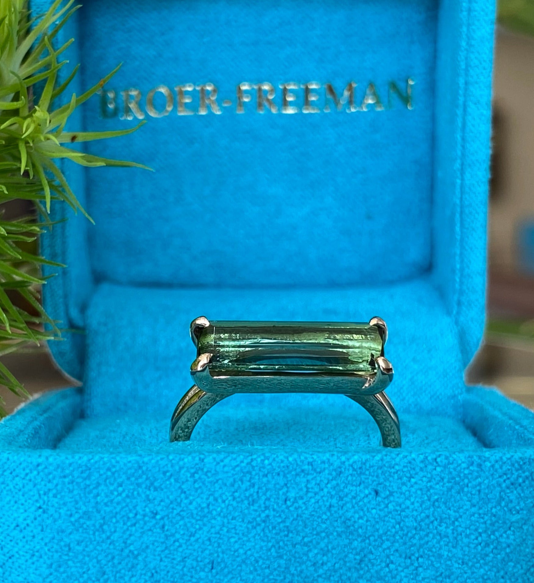 Green Tourmaline Statement Ring
