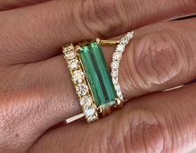 Load image into Gallery viewer, Green Tourmaline Statement Ring
