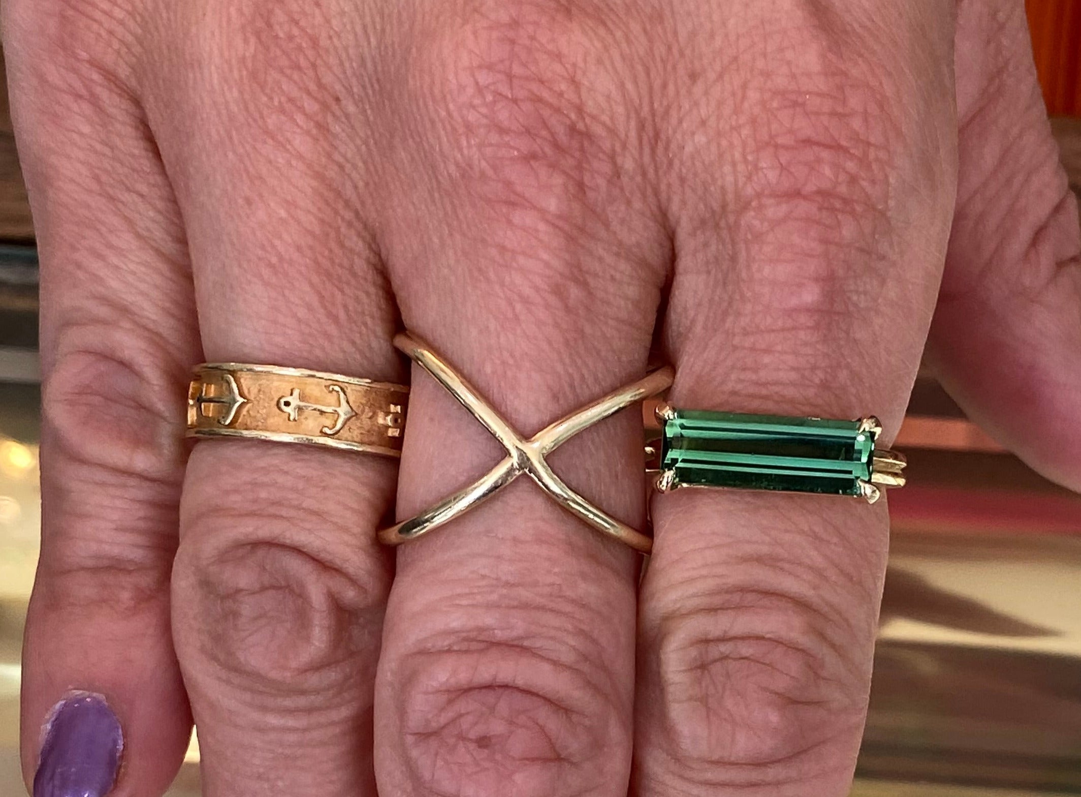 Green Tourmaline Statement Ring