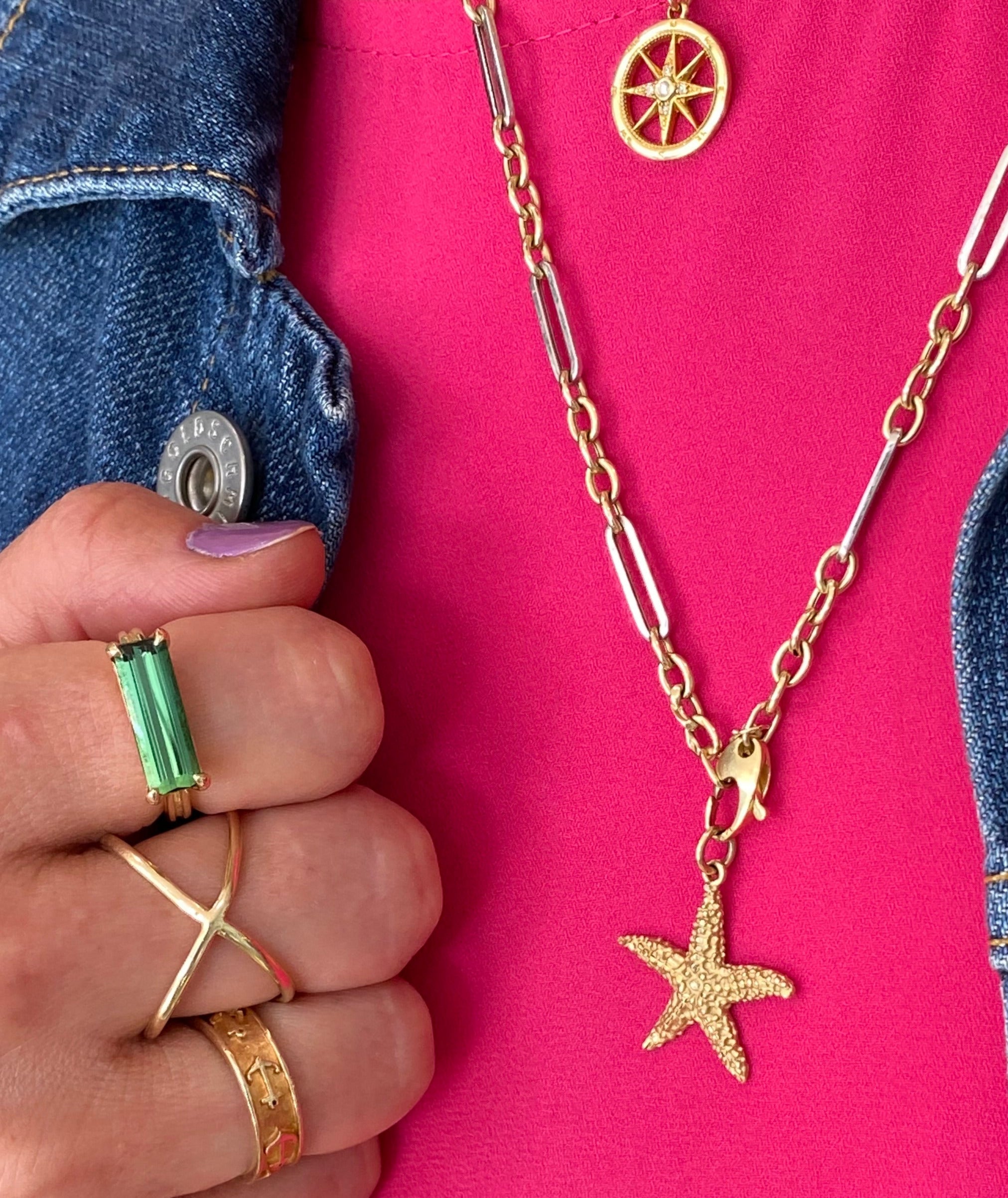 Green Tourmaline Statement Ring