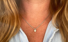 Load image into Gallery viewer, Vintage White Gold Oval Diamond Pendant Necklace
