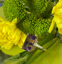 Load image into Gallery viewer, Vintage Yellow Gold Amethyst Cocktail Ring
