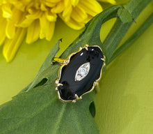 Load image into Gallery viewer, Vintage Onyx and Diamond Ring
