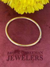 Load image into Gallery viewer, Yellow Gold 4mm Polished Bangle Bracelet
