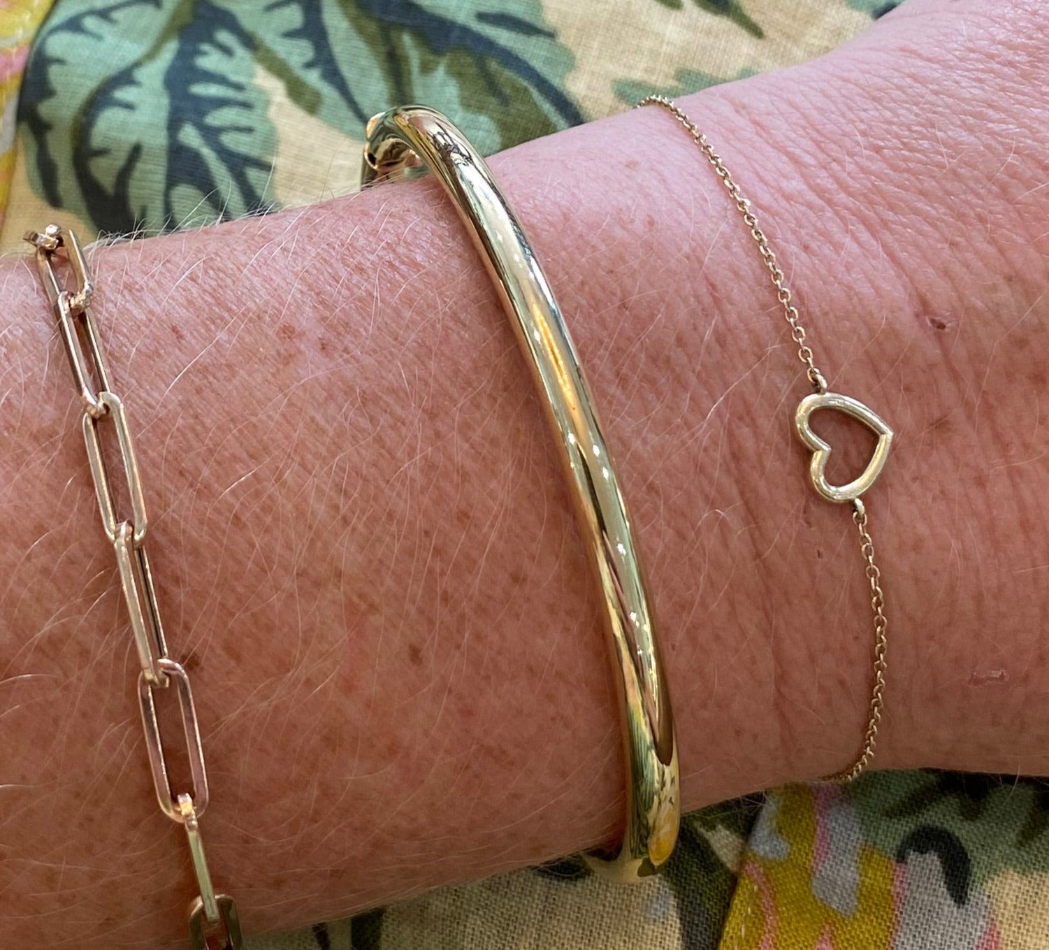 Yellow Gold 4mm Polished Bangle Bracelet