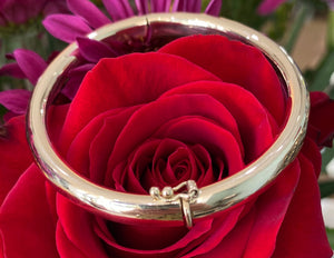 14K Yellow Gold 6.3mm Polished Bangle Bracelet