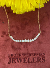 Load image into Gallery viewer, Graduated Diamond Line Necklace
