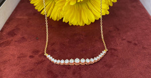 Graduated Diamond Line Necklace