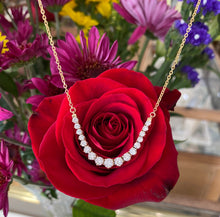 Load image into Gallery viewer, Graduated Diamond Line Necklace
