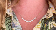Load image into Gallery viewer, Graduated Diamond Line Necklace
