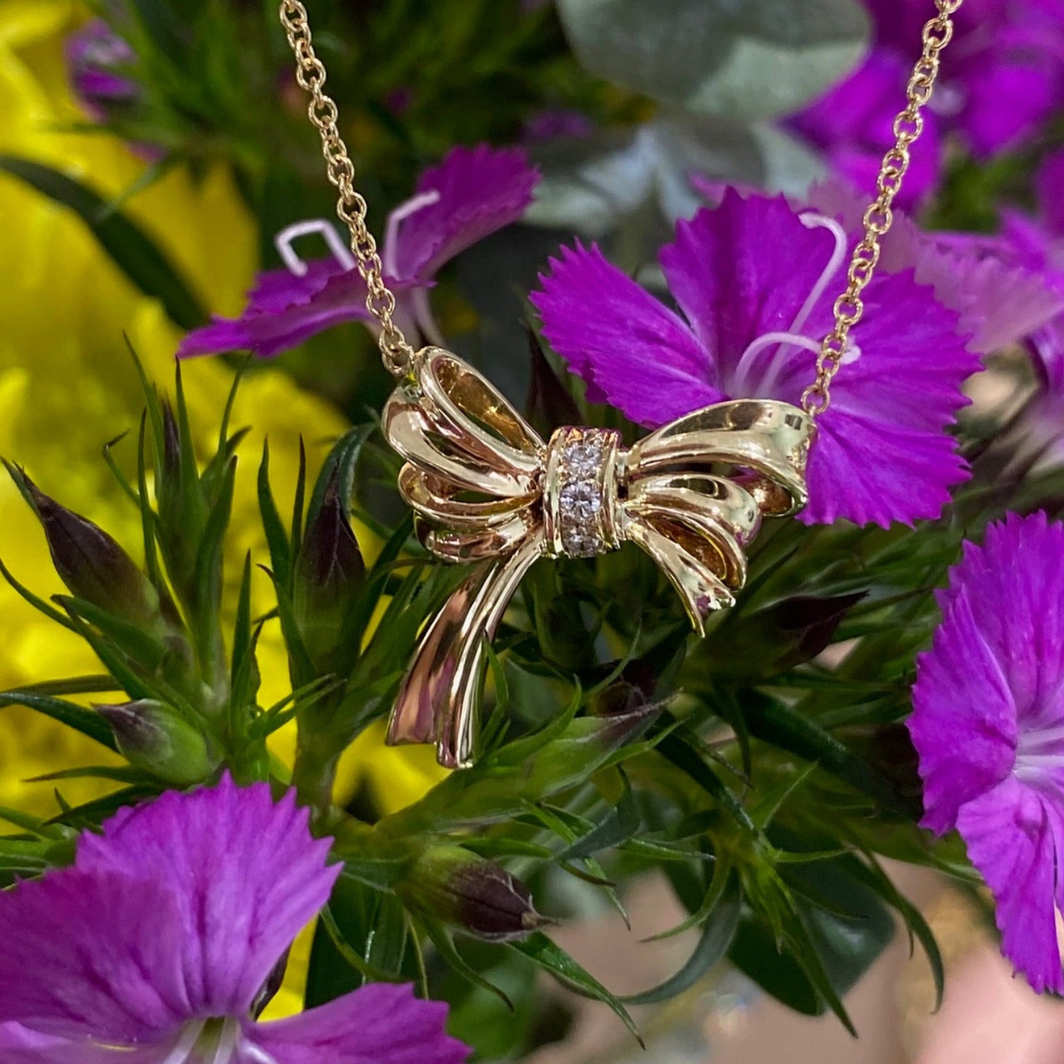 Vintage Treasure Bow Necklace