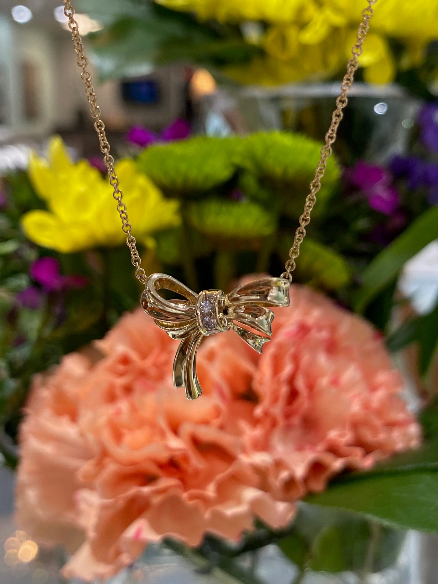 Vintage Treasure Bow Necklace