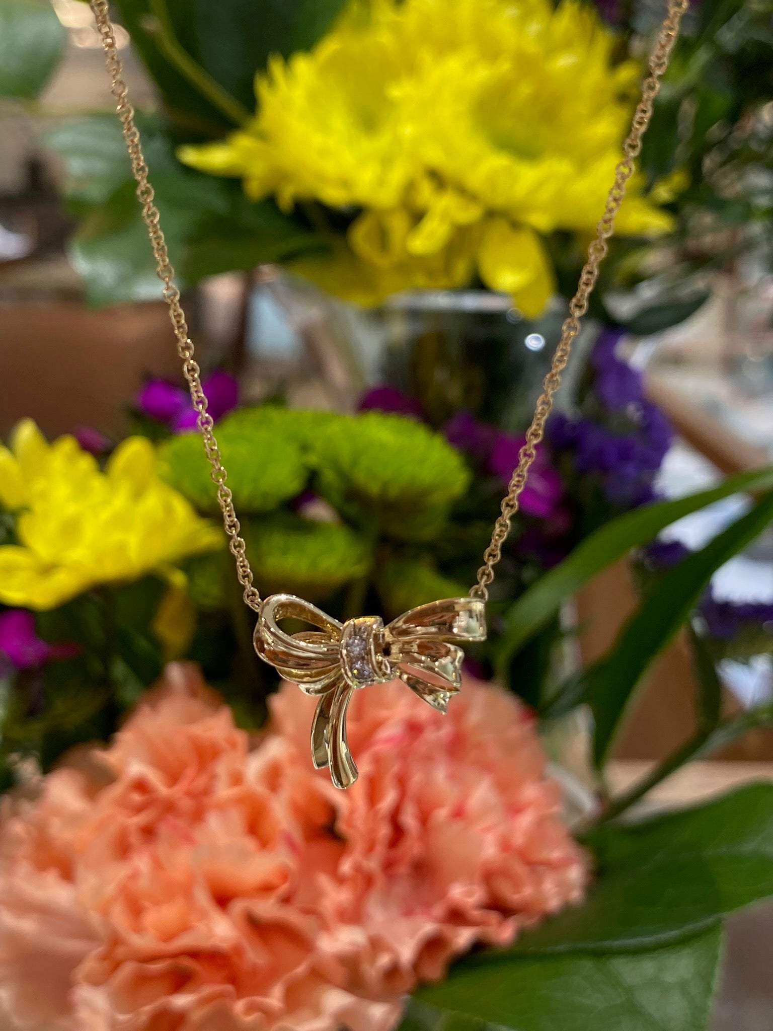 Vintage Treasure Bow Necklace