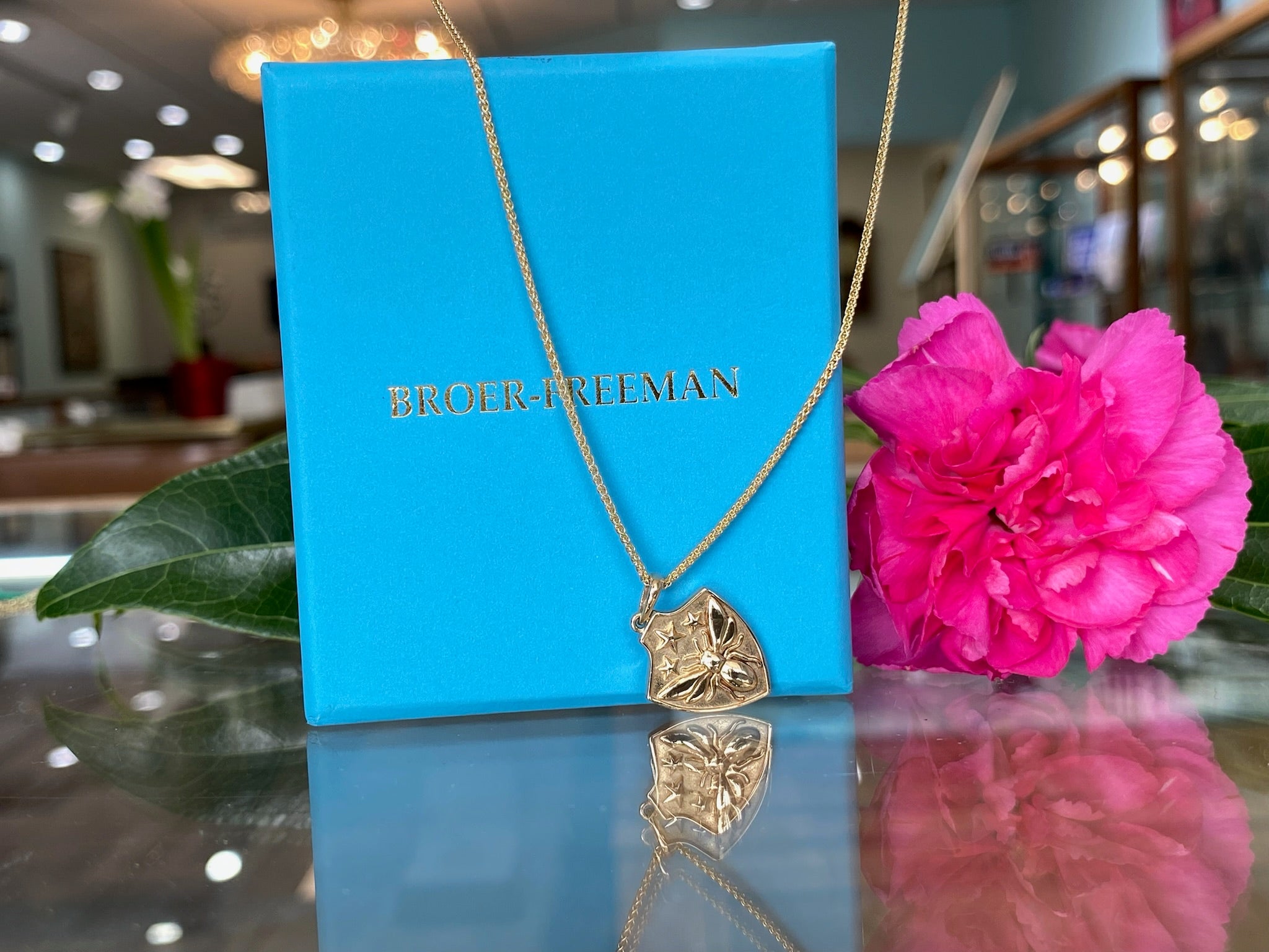 The Queen’s Crest Bee Pendant