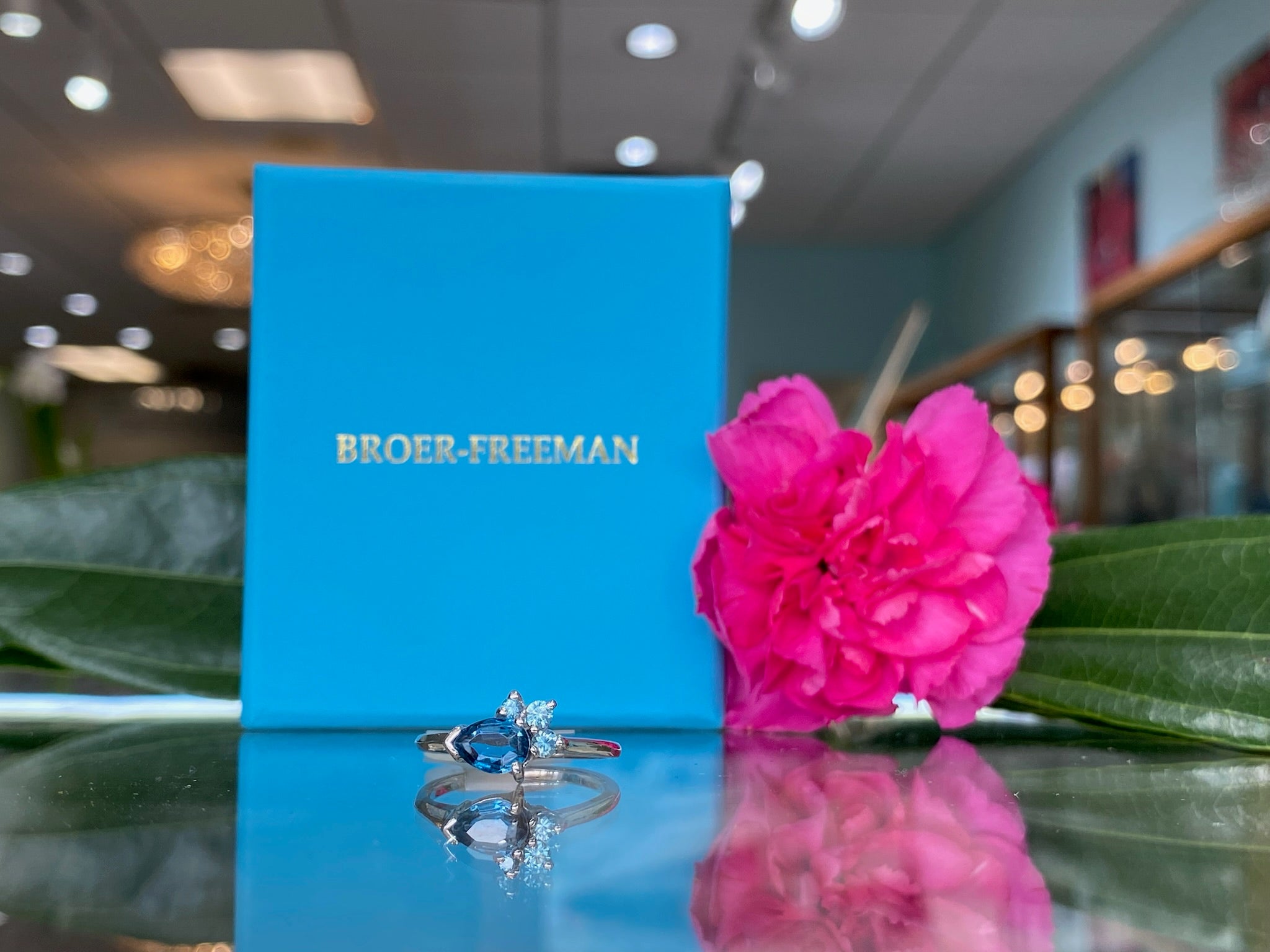 The Azure Bloom Ring - One of a Kind