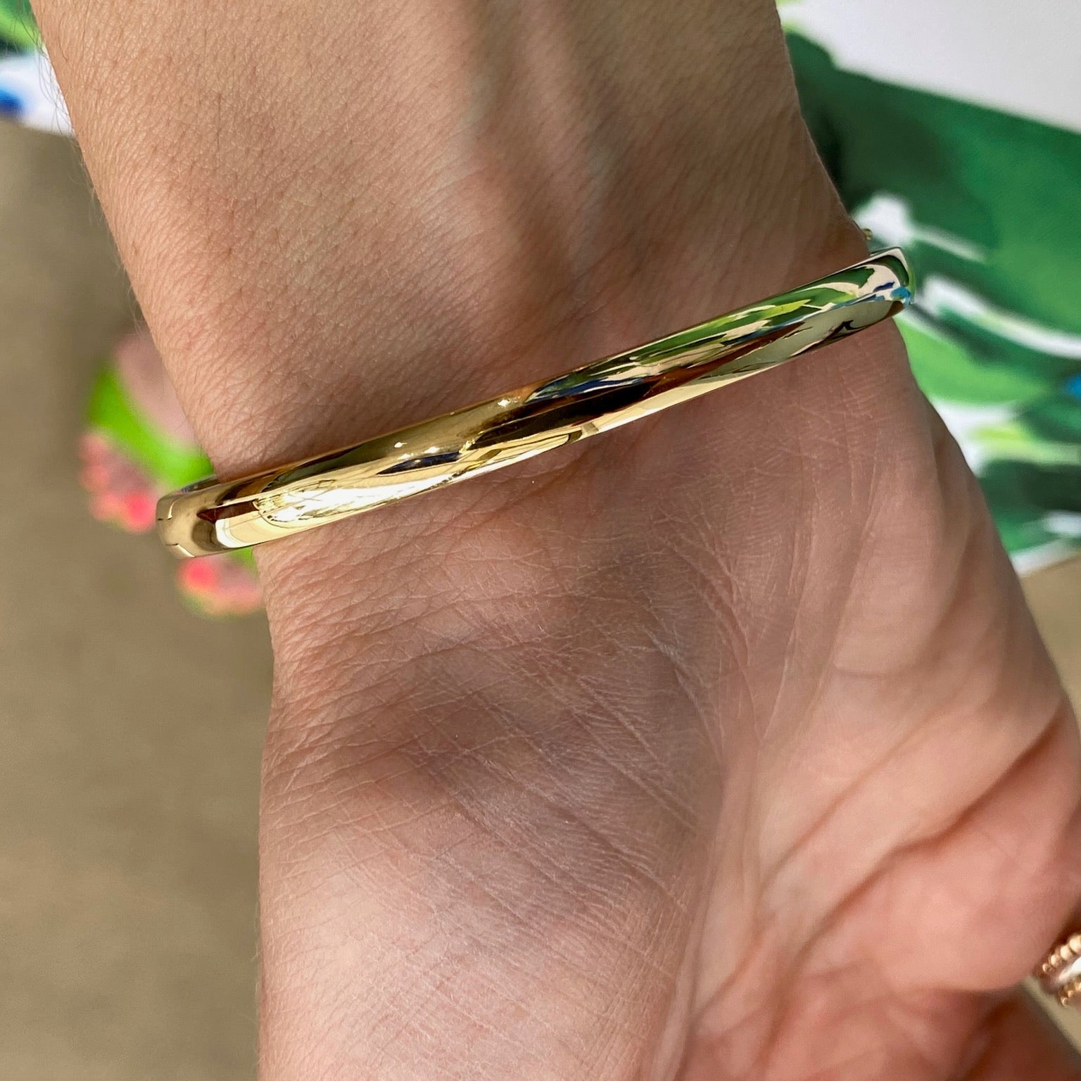 The Starlit Line Diamond Bangle Bracelet