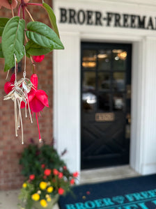 Sterling Silver Fuchsia Flower Drop Earrings