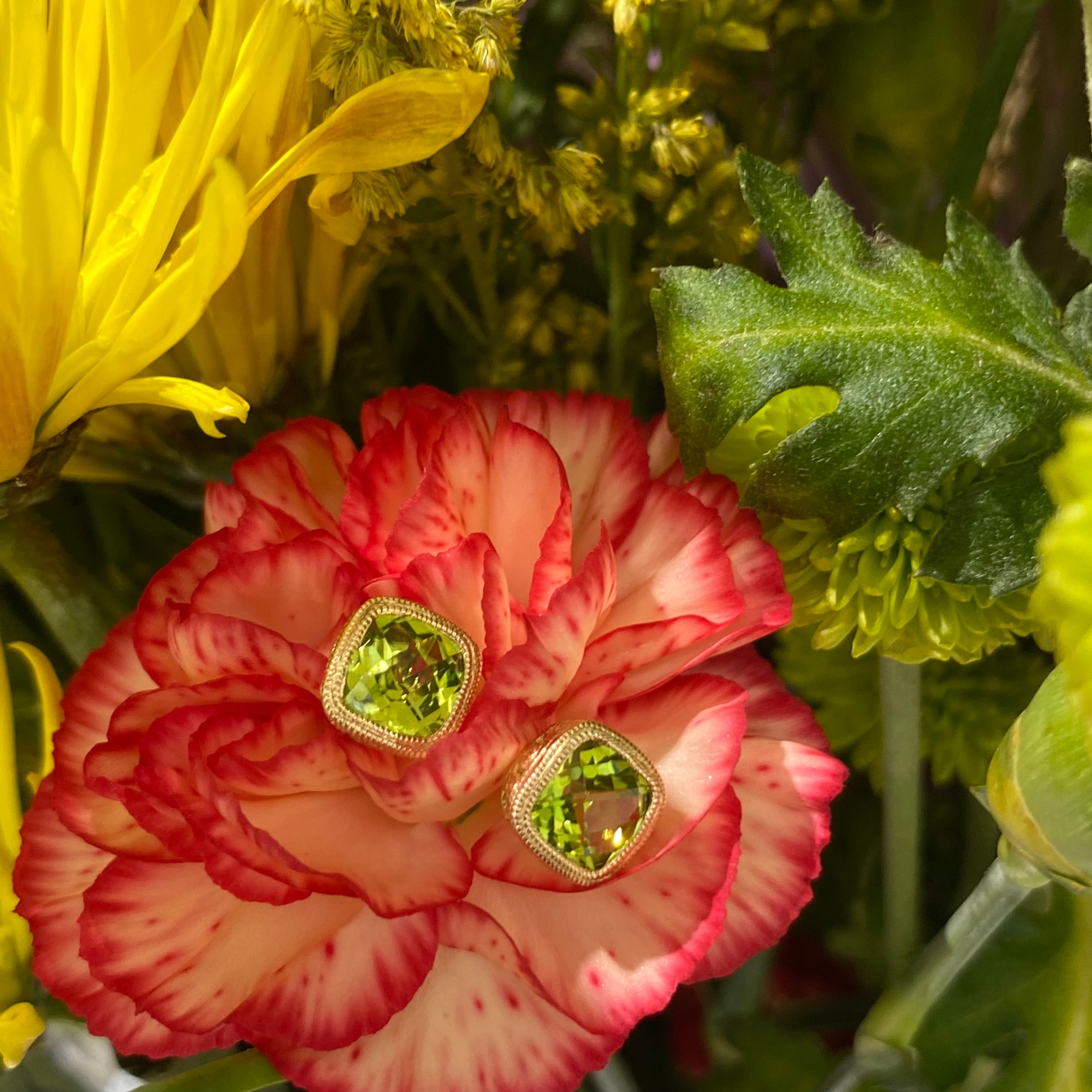 Peridot Radiance Stud Earrings