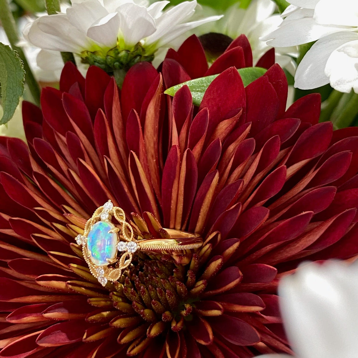 Enchanted Opal Garden Ring