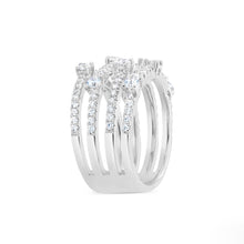 Load image into Gallery viewer, Fused Four Band Multishape Diamond Ring
