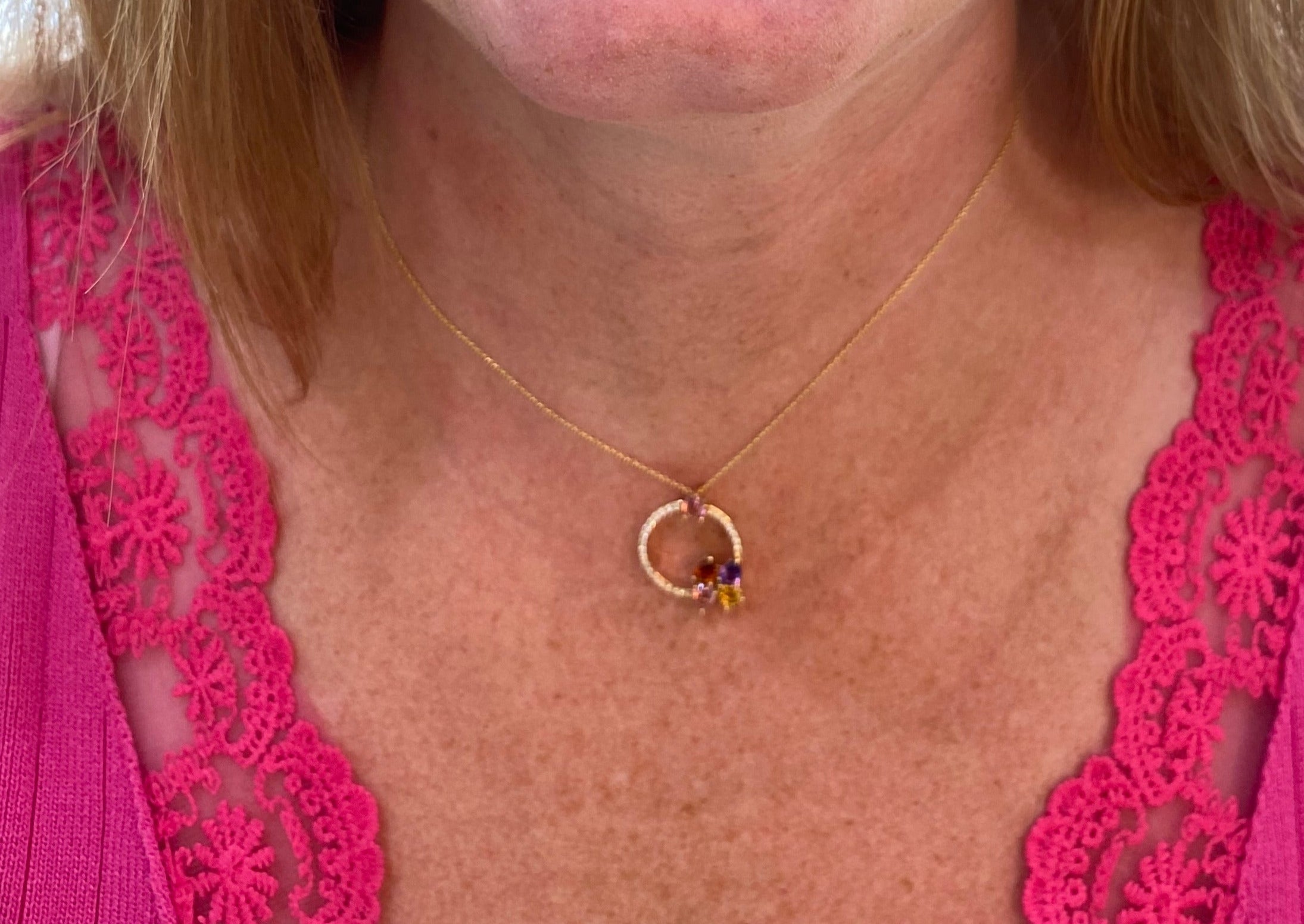 The Sunset Circle Necklace