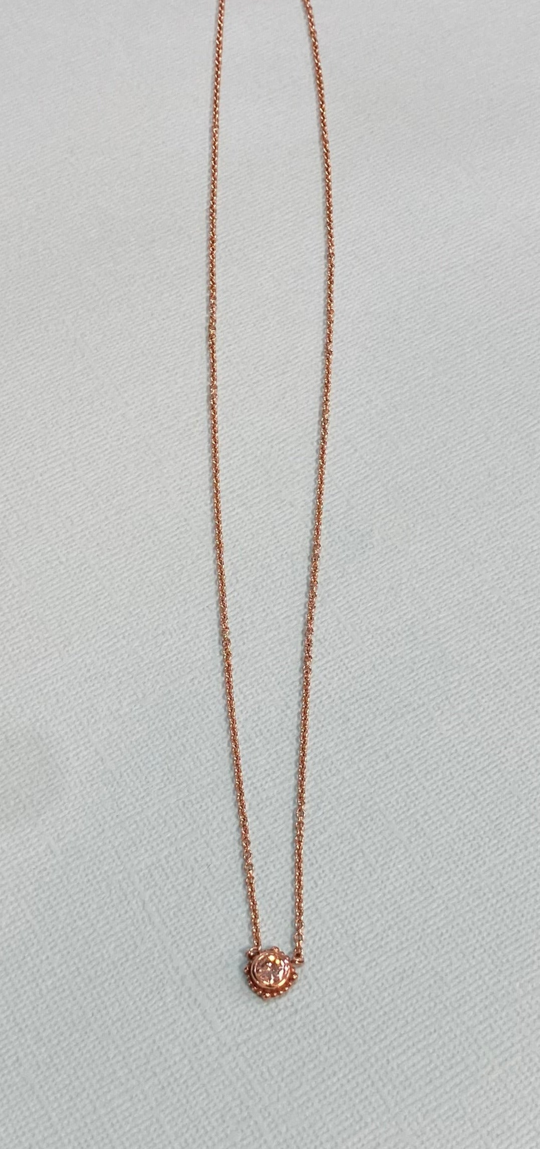 Rose Gold 0.29 ct. Diamond Drop Necklace