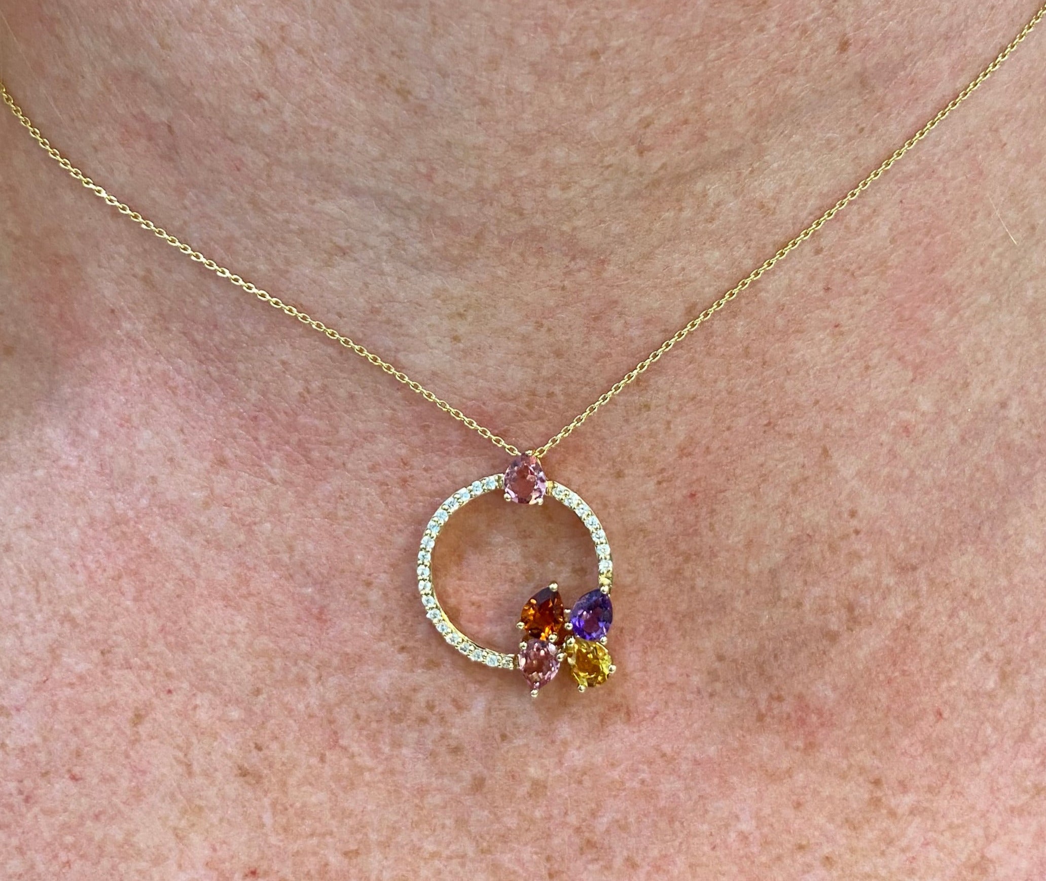 The Sunset Circle Necklace