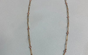 Diamonds By The Yard Two Tone Gold Paper Clip Chain Necklace