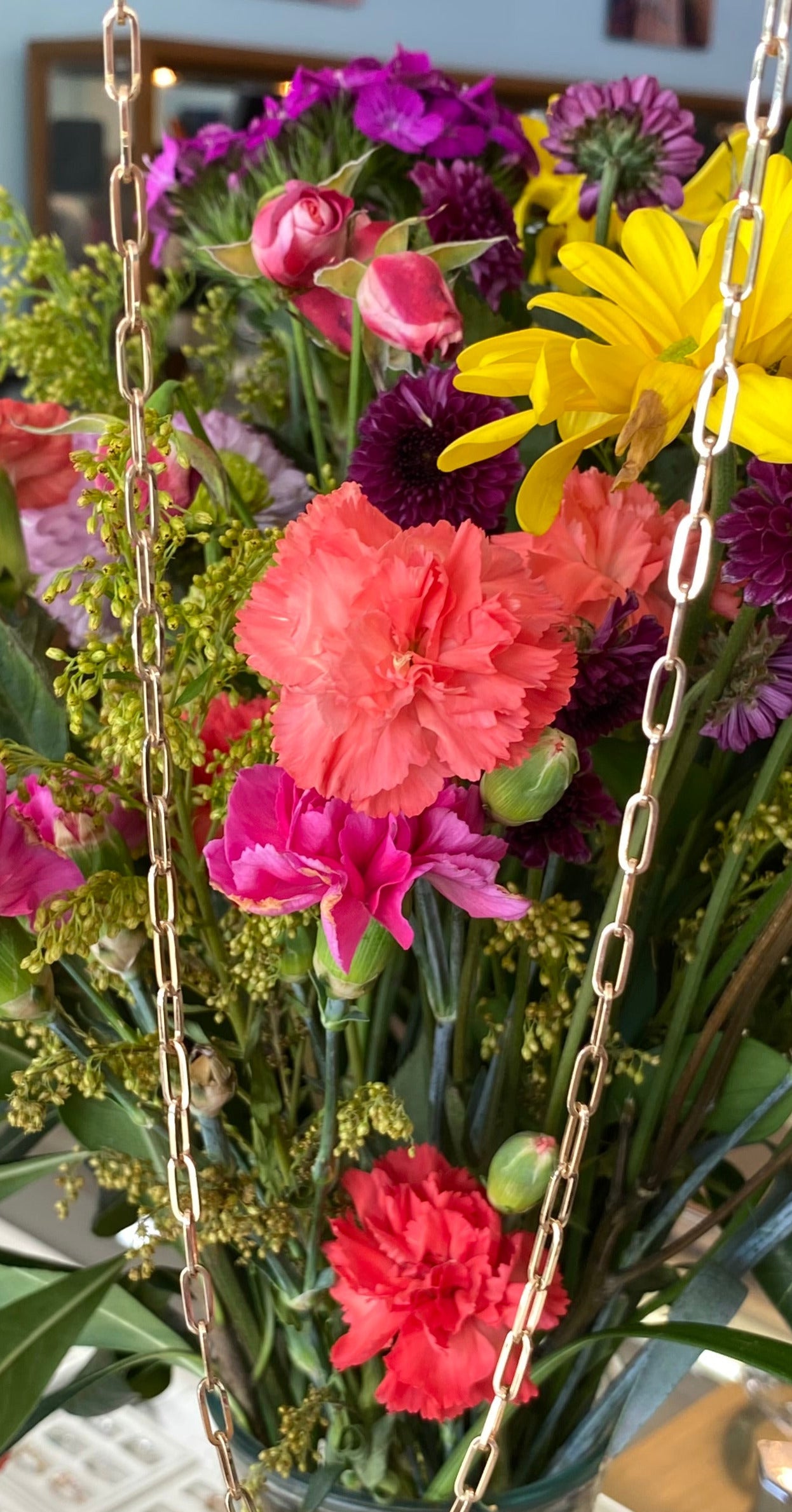 14K Yellow Gold Solid Paper Clip Chain