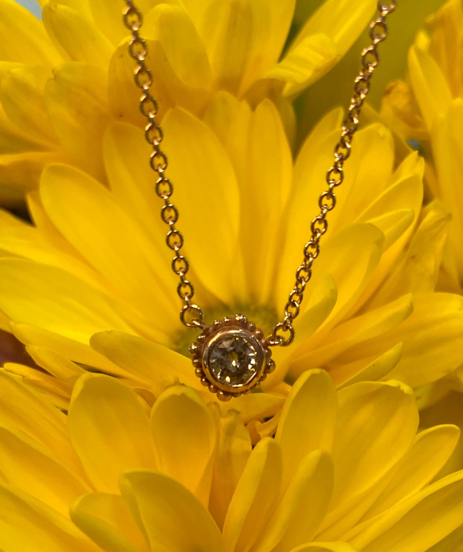 Rose Gold 0.29 ct. Diamond Drop Necklace