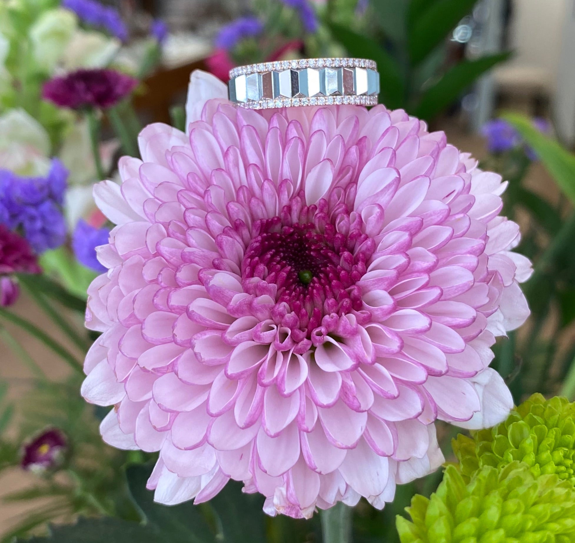 The Rose Gold Diamond Mirage Ring