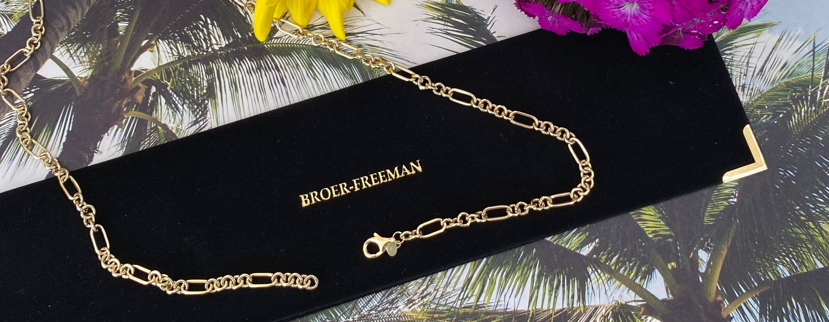 14K Yellow Gold Round Figaro Link Chain